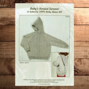 Alpaca Yarns Indiecita 1512 - Baby's Hooded Sweater
