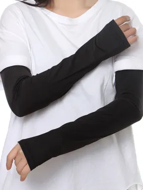 Chicmy-Ice Silk Sun Protection Simple Solid Color Sleevelet
