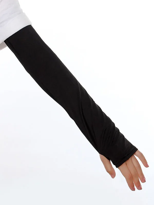 Chicmy-Ice Silk Sun Protection Simple Solid Color Sleevelet