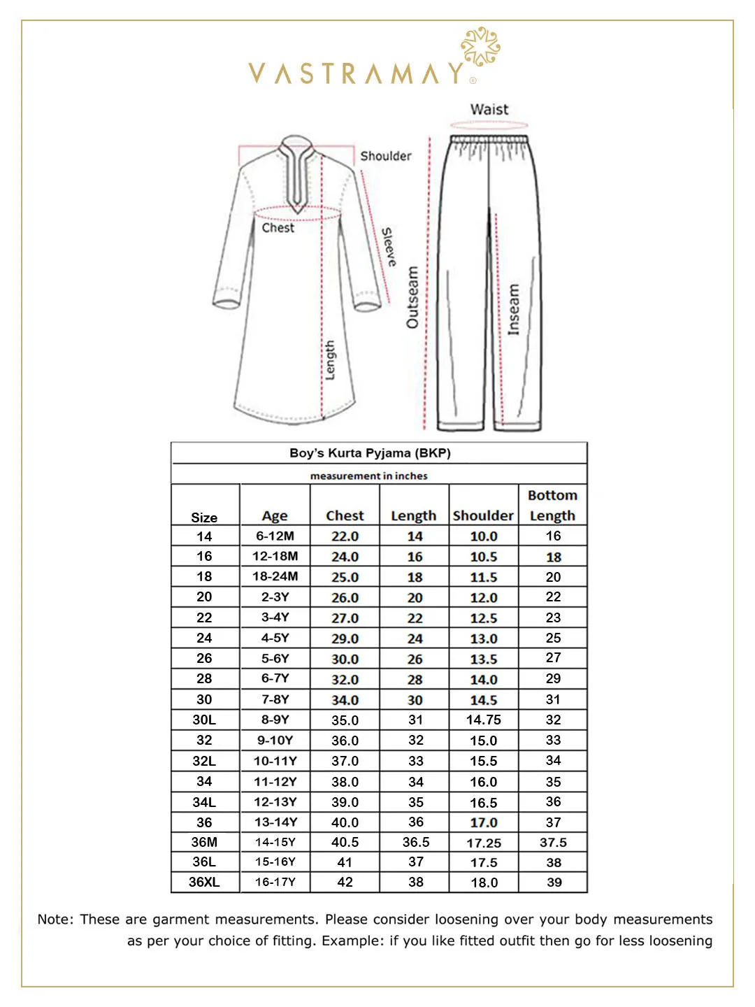 Jashvi Boys' Red Cotton Kurta and Pyjama Set