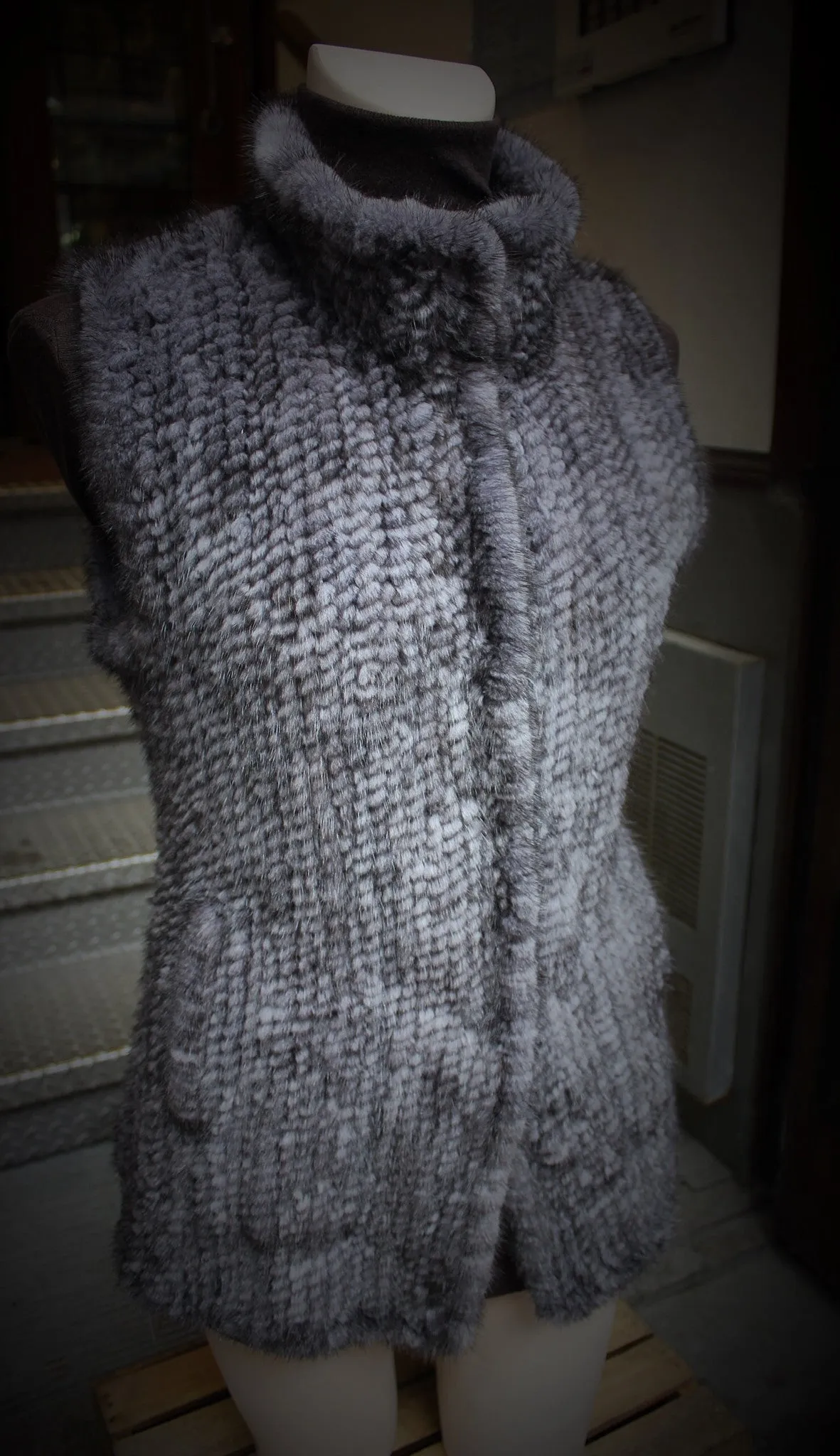 Knit Mink Fur Vest