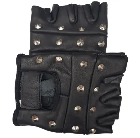 Mens Black Stud Leather Gloves Womens Studded Leather Gloves Winter Season Gloves Unusual Gifts Punk Gothic Driving Cycling Party Gloves