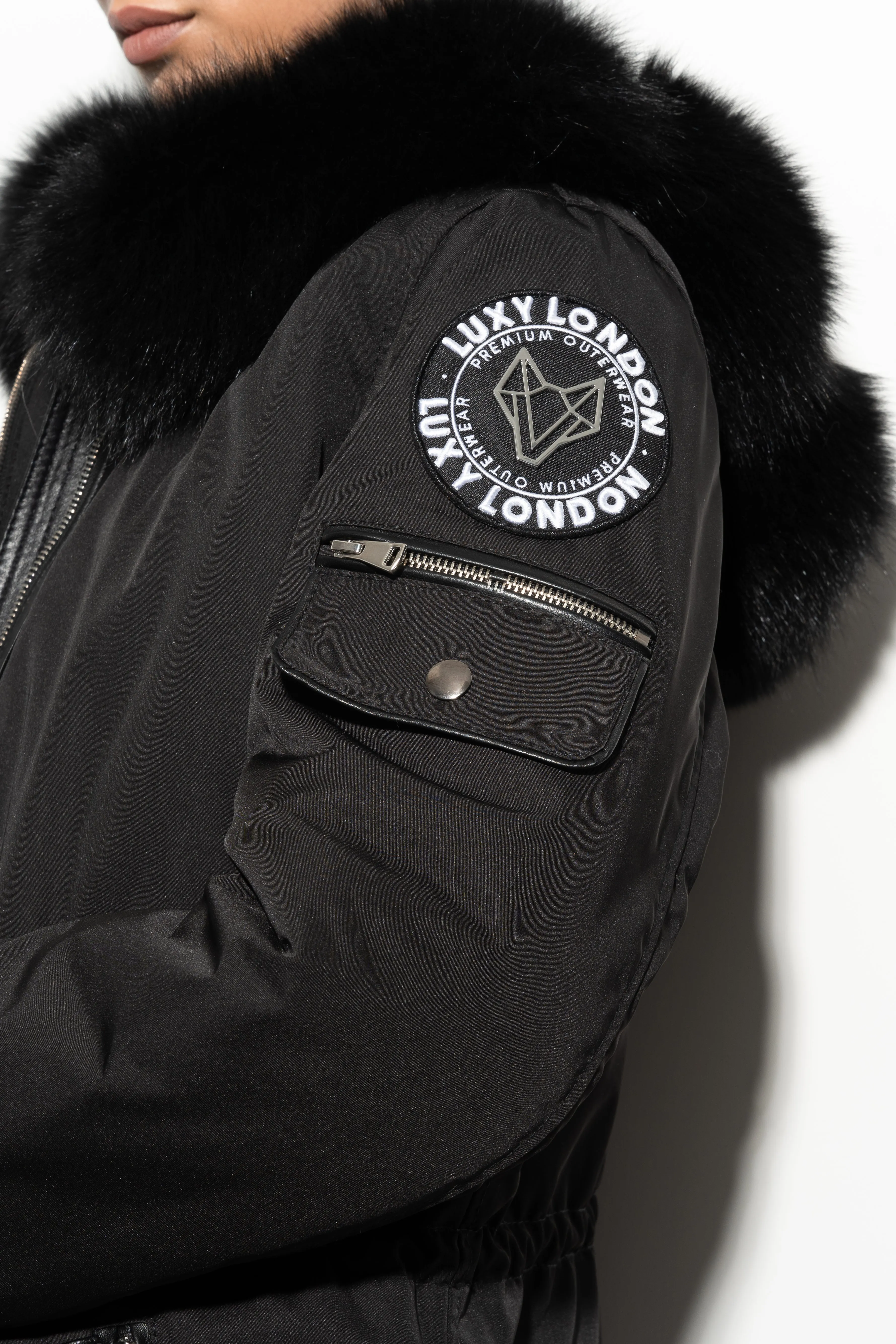 OUTLET SIBERIA WEATHERPROOF BLACK FOX FUR PARKA