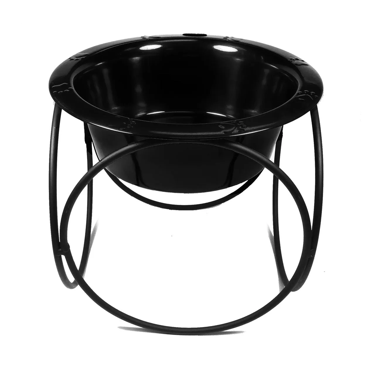 Platinum Pets Olympic Single Raised Feeder Wide Rimmed Dog Bowl (1 x 4 Cups)