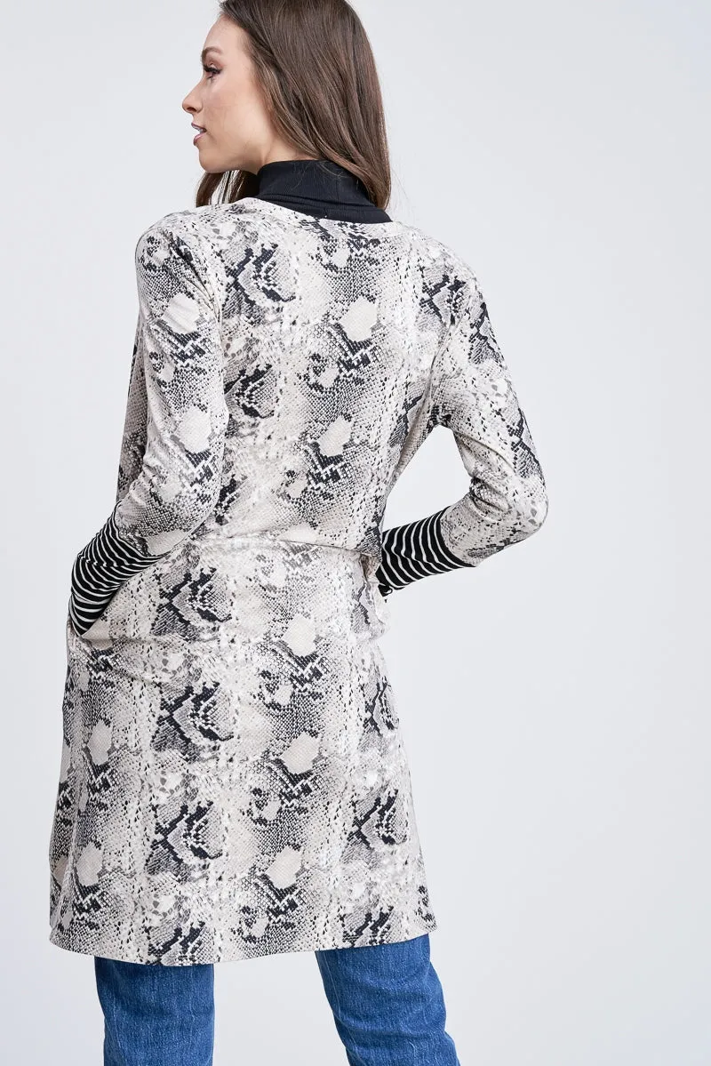 Python Cardigan with Pockets
