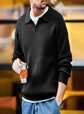 Regular Fit Polo Sweater