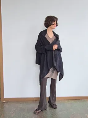 Striped Wool Flowy Jacket (M)