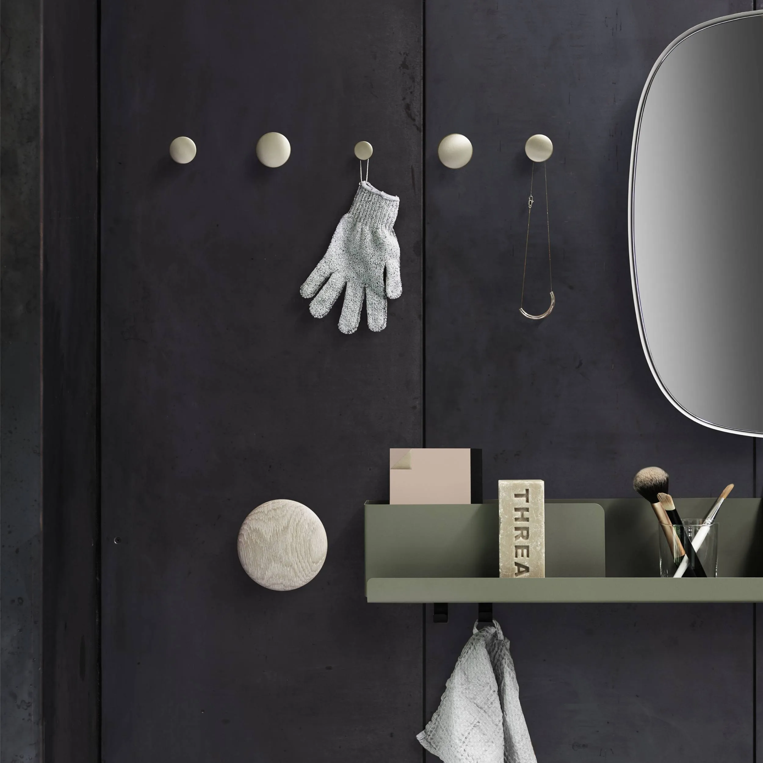 The Dots Metal Coat Hooks - Quick Ship