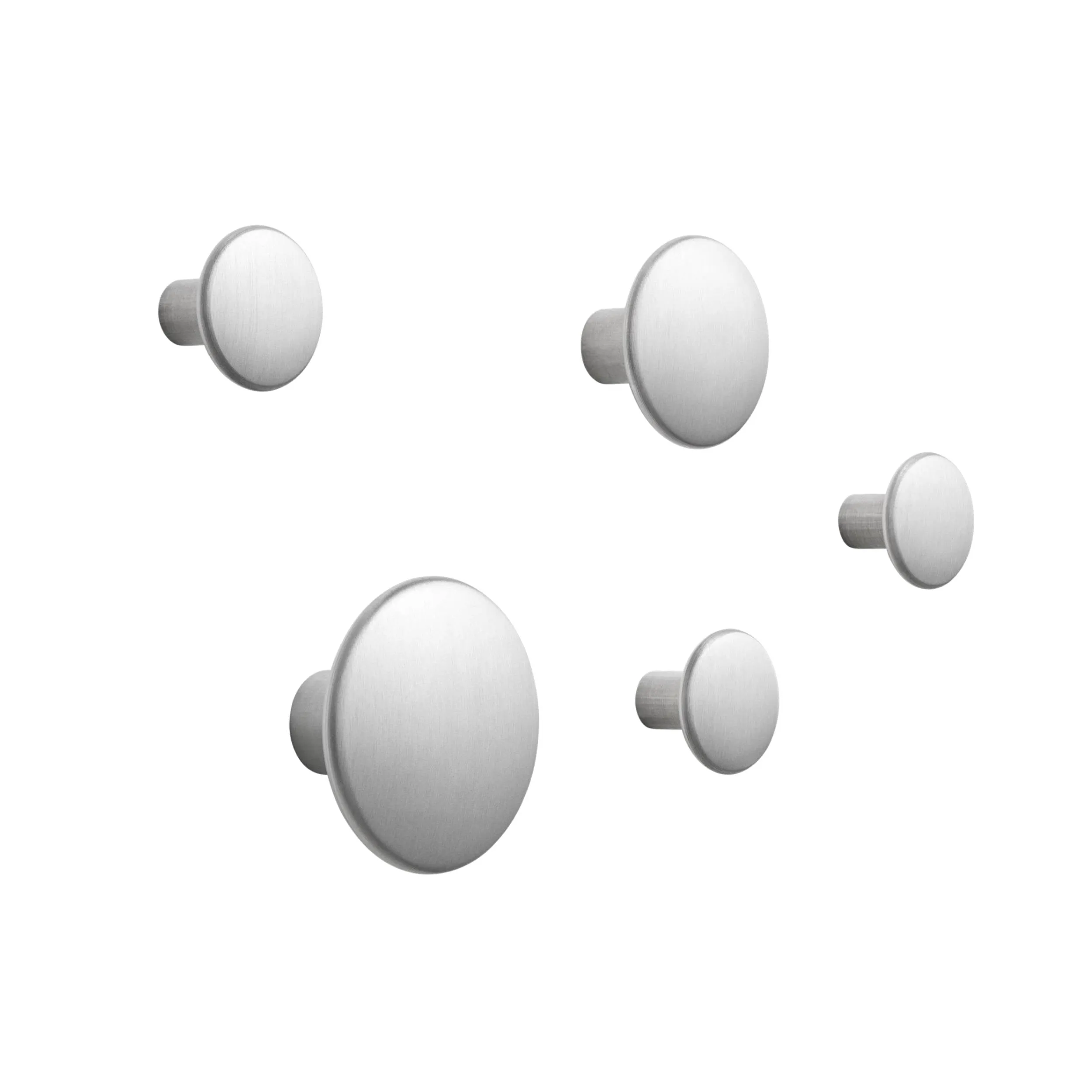 The Dots Metal Coat Hooks: Set of 5 - Quick Ship