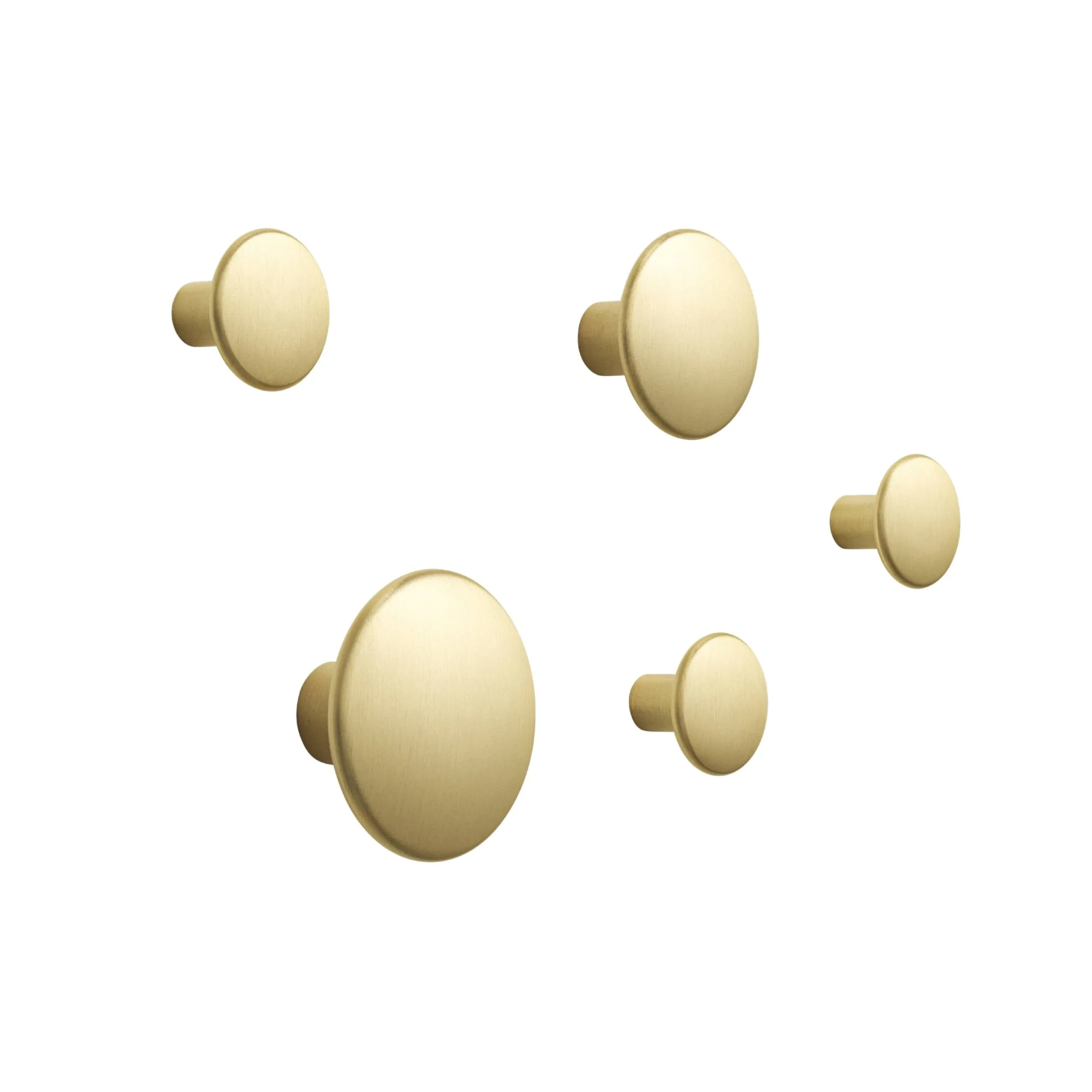 The Dots Metal Coat Hooks: Set of 5 - Quick Ship